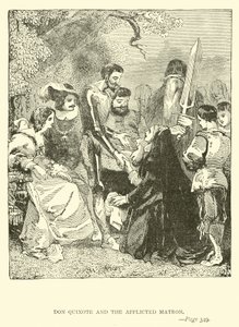 Don Quijote y la Matrona Afligida de John Gilbert
